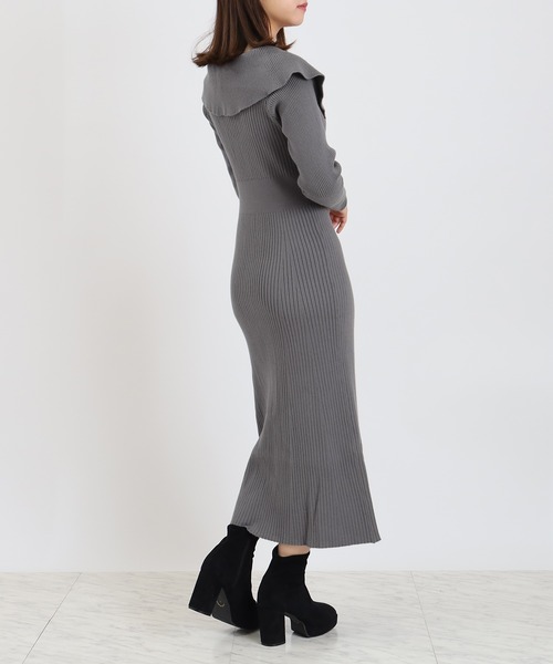 ASTORIA ODIER（アストリアオディール） ワンピース ケープカラー