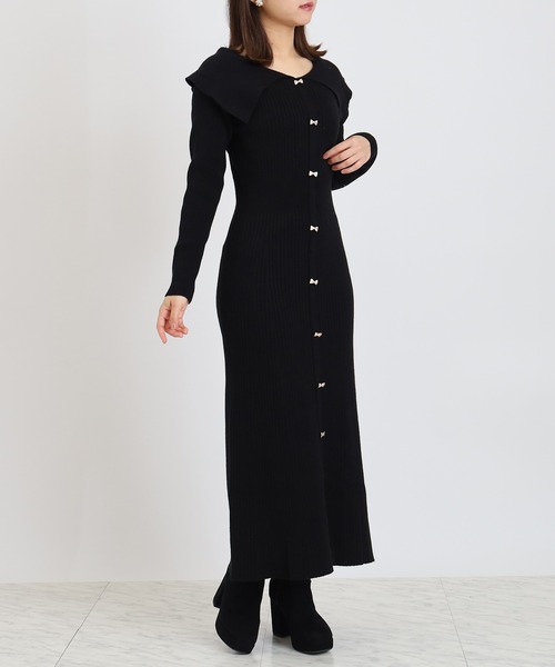 ASTORIA ODIER（アストリアオディール） ワンピース ケープカラー