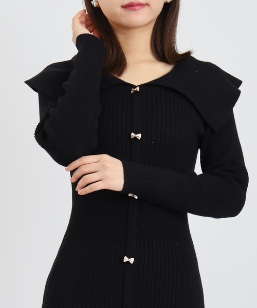 ASTORIA ODIER（アストリアオディール） ワンピース ケープカラー