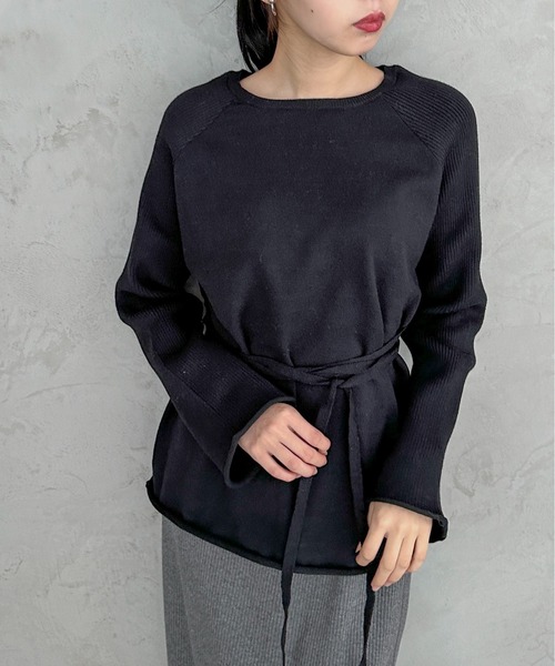 「feepur」 長袖ニット MEDIUM グレー レディース_画像8