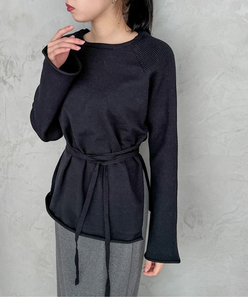 「feepur」 長袖ニット MEDIUM グレー レディース_画像9