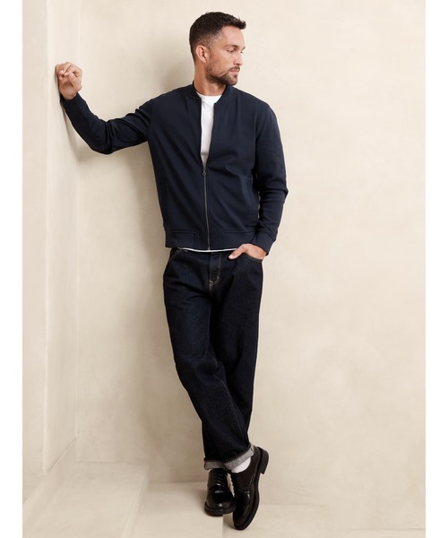 「BANANA REPUBLIC FACTORY STORE」 ブルゾン L ネイビー メンズ_画像6
