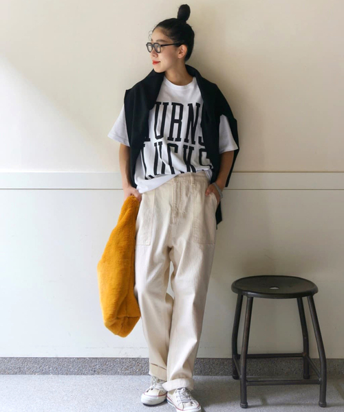 「JOURNAL STANDARD LUXE」 パンツ MEDIUM ホワイト レディース_画像4