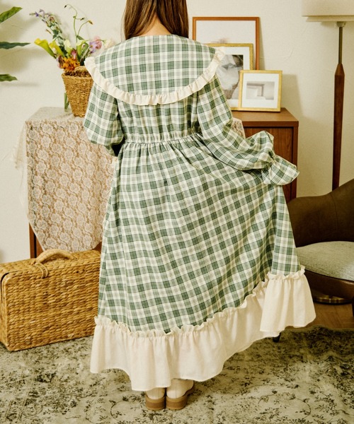 「kutir」 長袖ワンピース SMALL ベージュ レディース_画像3