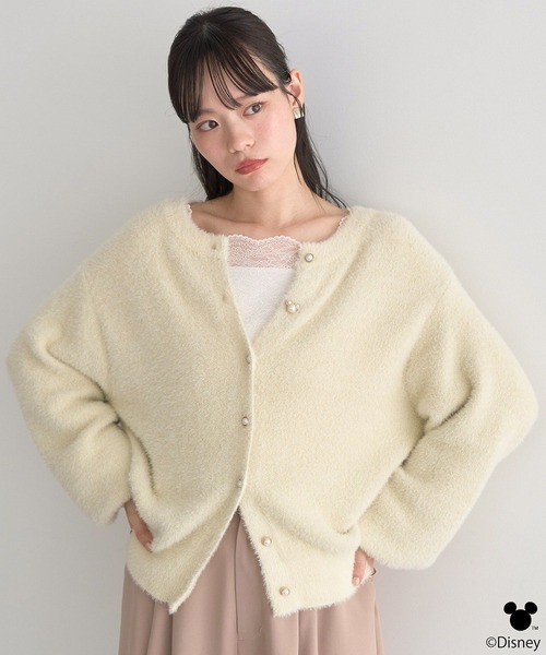 Disney（ディズニー） カーディガン Disney/ポイントミッキーラメ