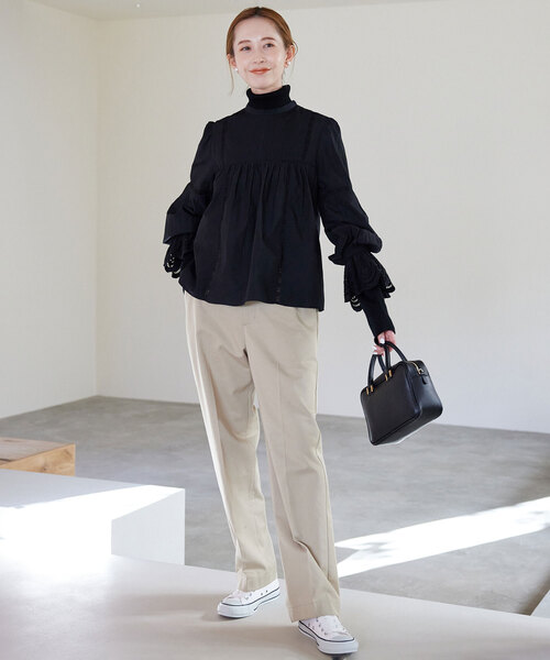 SLOBE IENA（スローブイエナ） 長袖ブラウス FREE ホワイト レディース