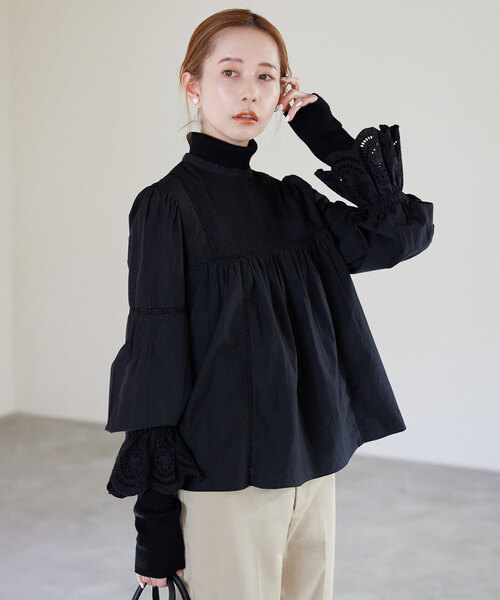 SLOBE IENA（スローブイエナ） 長袖ブラウス FREE ホワイト レディース