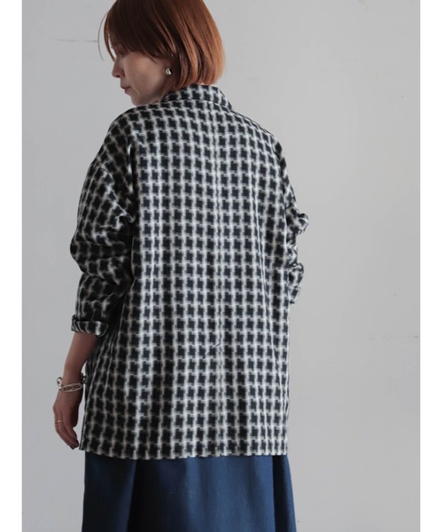 ALEXANDER WANG ブロックチェック シャドーロゴクロップドジャケット FIL DE FER（フィルデフェール） ジャケット テーラードジャケット