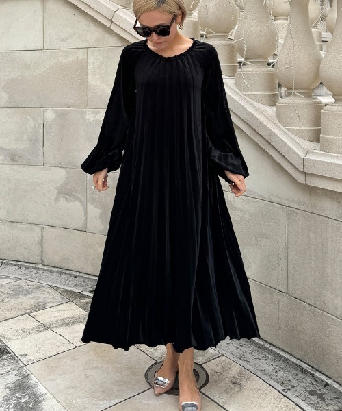 JENNE」 長袖ワンピース SMALL ブラック レディース : ZOZOTOWN Yahoo