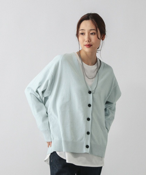 【新品タグ付き】Valmuer ニットカーディガン Twinkle knit cardigan (Black) - ニットカーディガン