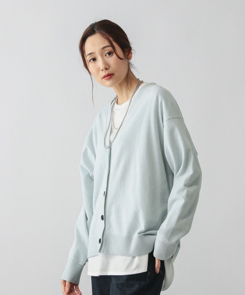 GLOBAL WORK（グローバルワーク） カーディガン モールニットVネック