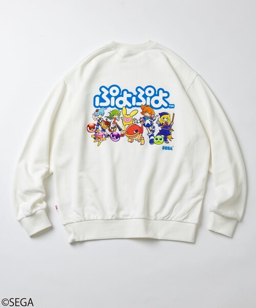 トレーナー スウェット 別注 ぷよぷよ/クルーネックスウェット メンズ 