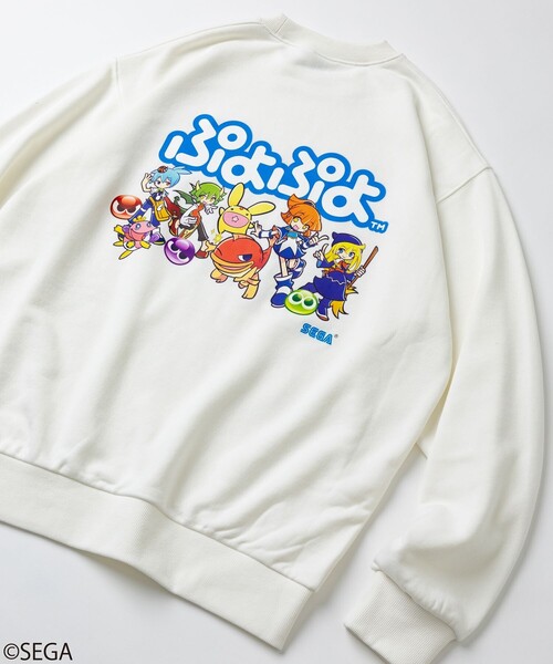 トレーナー スウェット 別注 ぷよぷよ/クルーネックスウェット メンズ