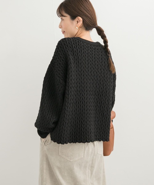 「URBAN RESEARCH DOORS」 長袖ニット MEDIUM ブラック レディース_画像3