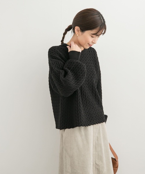 「URBAN RESEARCH DOORS」 長袖ニット MEDIUM ブラック レディース_画像6