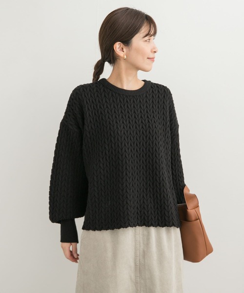 「URBAN RESEARCH DOORS」 長袖ニット MEDIUM ブラック レディース_画像7