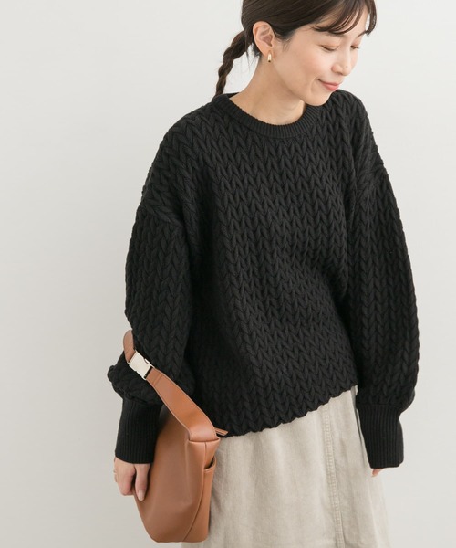 「URBAN RESEARCH DOORS」 長袖ニット MEDIUM ブラック レディース_画像8