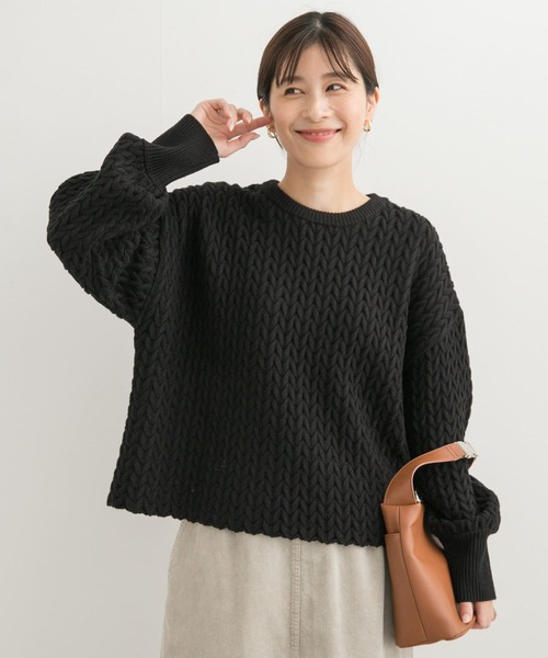 「URBAN RESEARCH DOORS」 長袖ニット MEDIUM ブラック レディース_画像9