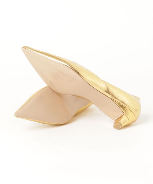 「PIPPICHIC」 パンプス 38 ゴールド レディース_画像3