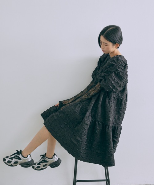 EN NEUME ワンピース Jacquard Puffy Dress : ZOZOTOWN Yahoo!店