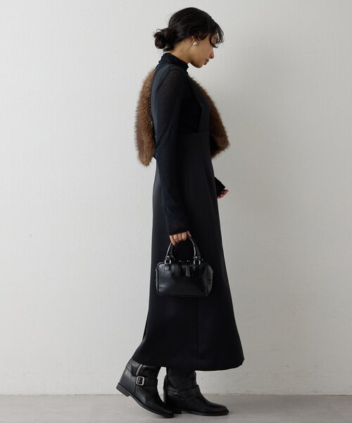 Whim Gazette（ウィム ガゼット） ワンピース ダブルサテンワンピース