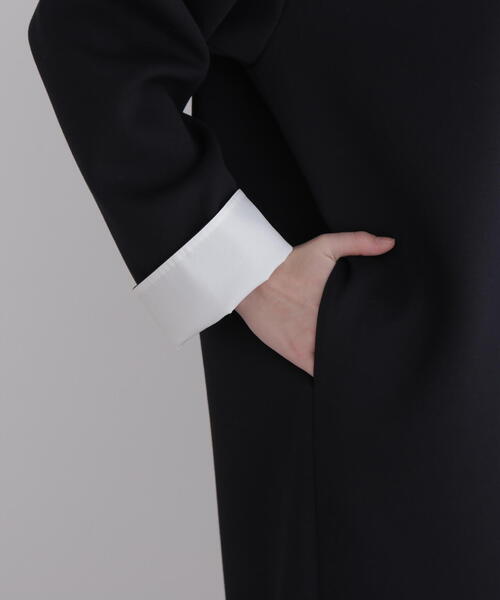 LE PHIL（ル フィル） ワンピース ジャージー襟付きワンピース