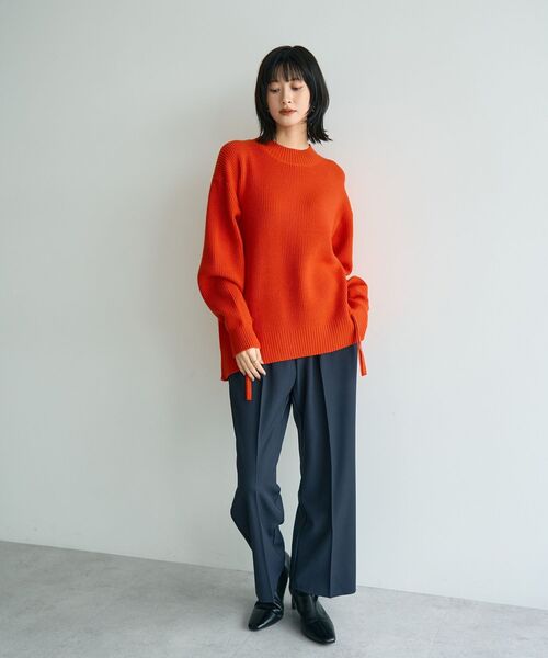 YECCA VECCA（イェッカヴェッカ） ニット セーター レースアップニット