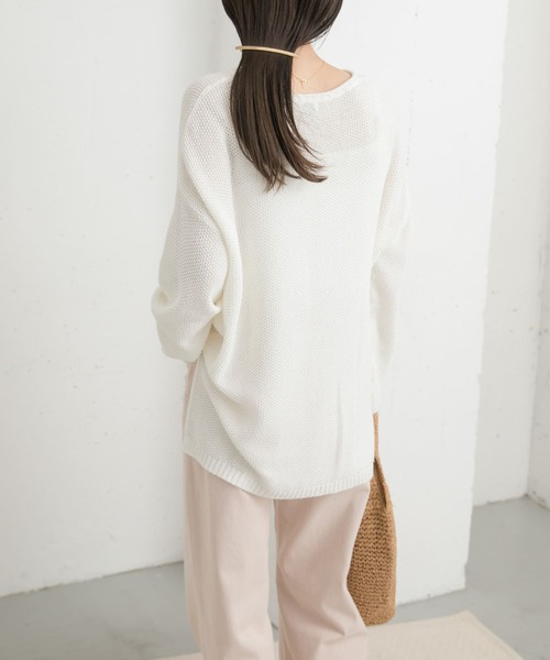 「URBAN RESEARCH DOORS」 長袖ニット MEDIUM ベージュ レディース_画像5