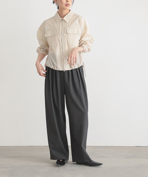 「for/c」 ナイロンブルゾン M ベージュ レディースの画像5