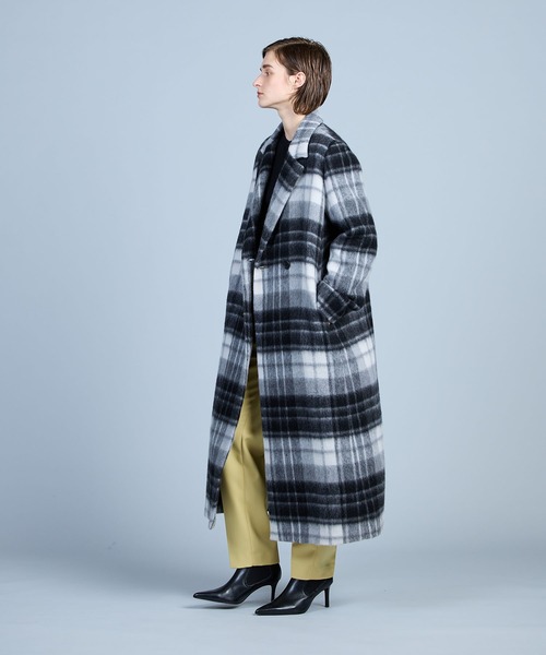 「N.O.R.C」 チェスターコート M グレー レディース_画像4