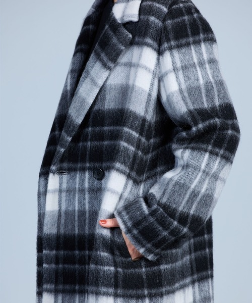 「N.O.R.C」 チェスターコート M グレー レディース_画像7
