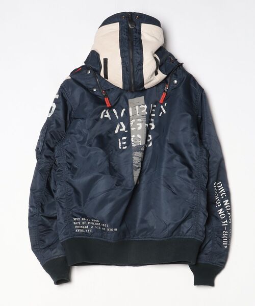 AVIREX（アヴィレックス） ブルゾン LARGE ネイビー メンズ : ZOZOTOWN