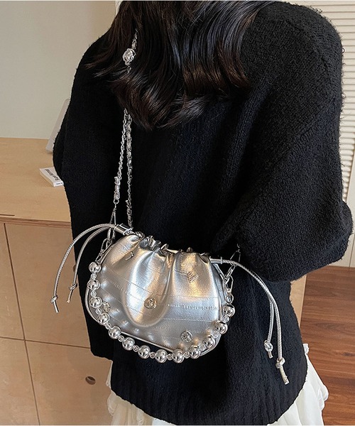 LA VORAGINE（ラ ヴォラジネ） ショルダーバッグ バッグ シルバー