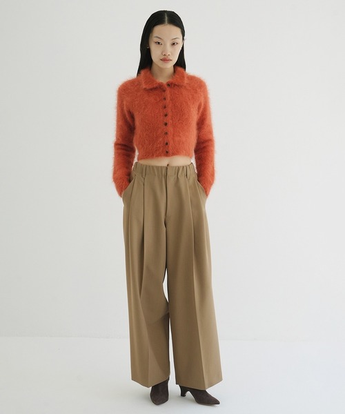 CLANE（クラネ） カーディガン ANGORA SHORT KNIT CARDIGAN レディース