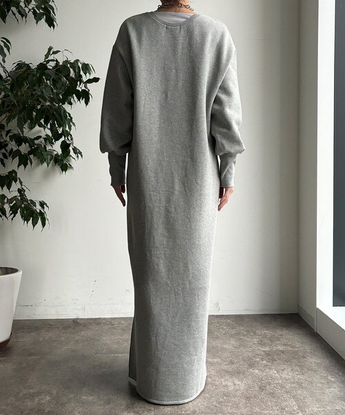 DouDou（ドゥドゥ） ワンピース 裏毛裏起毛ヘンリーネックワンピース