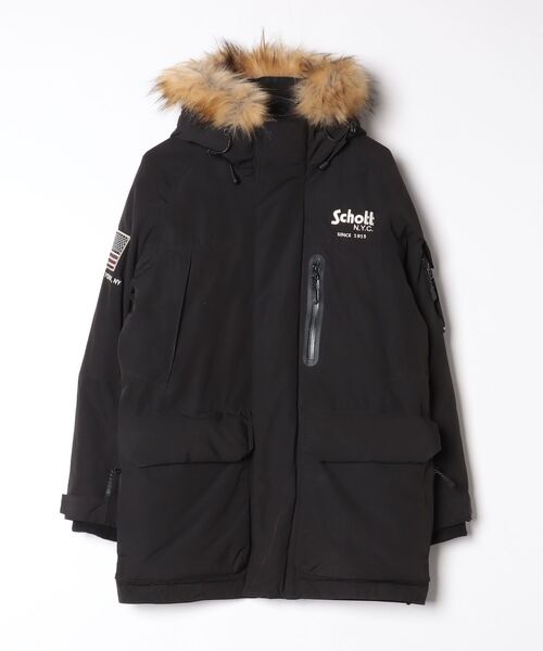 Schott NYC／ショット ZIP 中綿ジャケット アウトドア 防寒 Schott N.Y.C（ショット） 「schott」 ダウンジャケット MEDIUM