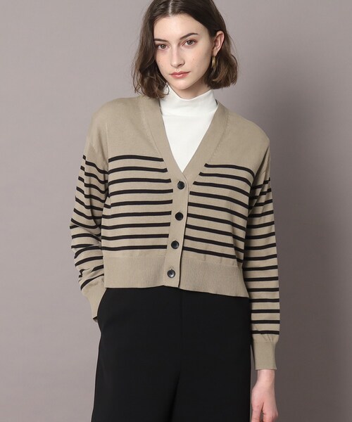 DRESSTIERIOR ニットカーディガン　Ｌサイズ美品　定価33,600円 DRESSTERIOR（ドレステリア） ニットカーディガン 34 ベージュ系その他