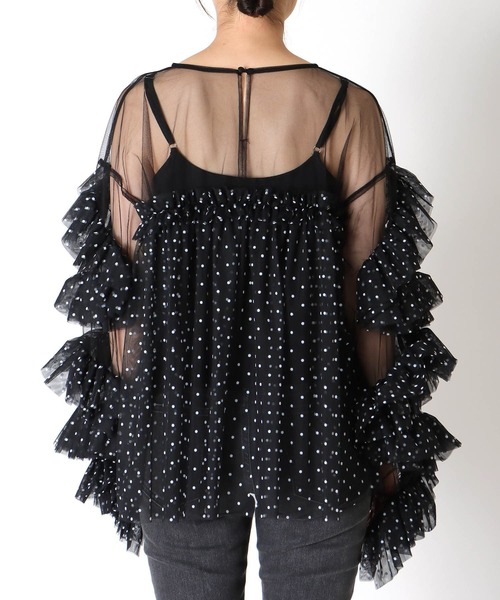Cepica（セピカ） tシャツ 「ANDRESD」DECORATIVE TULLE TOPS