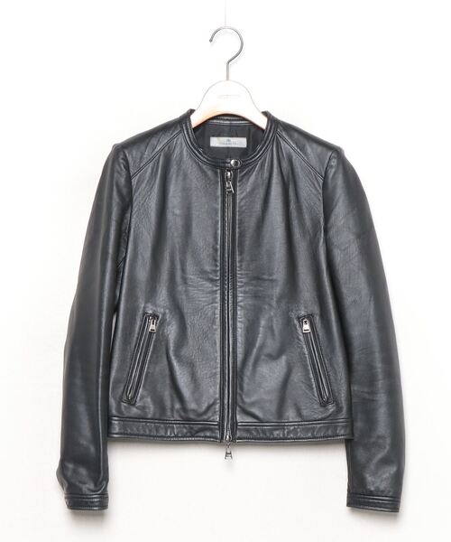 Viaggio Blu（ビアッジョブルー） ノーカラージャケット - ブラック