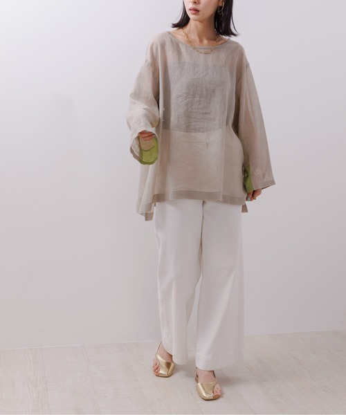 「Eimee Law」 長袖ブラウス 38 ミント レディース_画像2