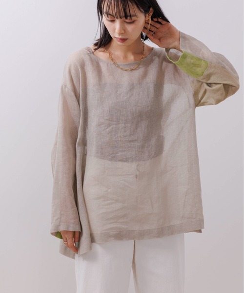 「Eimee Law」 長袖ブラウス 38 ミント レディース_画像4