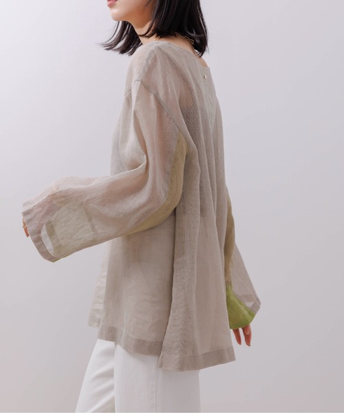 「Eimee Law」 長袖ブラウス 38 ミント レディース_画像7