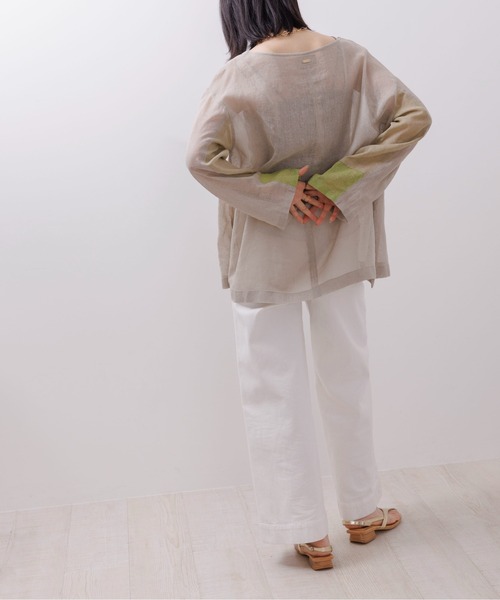 「Eimee Law」 長袖ブラウス 38 ミント レディース_画像8