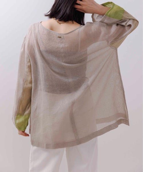 「Eimee Law」 長袖ブラウス 38 ミント レディース_画像9