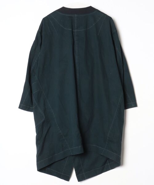 mercibeaucoup,（メルシーボークー） ノーカラーコート 0 ネイビー