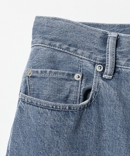 ワイドパンツ ジーンズ デニム デニムパンツ カットオフ デニムパンツ レディースの画像