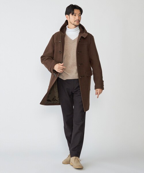 「SHIPS」 ダッフルコート SMALL ブラウン メンズ_画像5