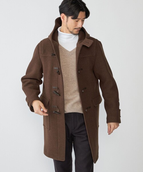 「SHIPS」 ダッフルコート SMALL ブラウン メンズ_画像9