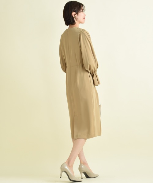 「INTERPLANET」 長袖ワンピース FREE ブラック レディース_画像4