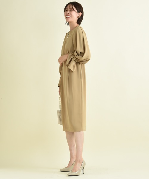 「INTERPLANET」 長袖ワンピース FREE ブラック レディース_画像6